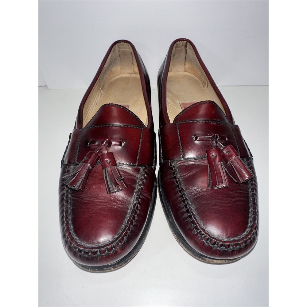 Cole Haan‎ 03507 Black Cherry Pinch Tassel Slip-On Loafer Shoes Men's US 10.5 C - Picture 7 of 13